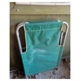 GREEN COT/ LAWN CHAIR