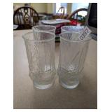 (4) GLASS CUPS