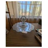 GLASS SERVING PLATE