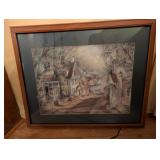 VILLAGE SCENE WALL ART