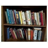 2 SHELVES OF BOOKS