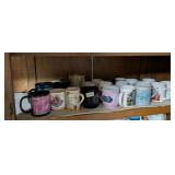 SHELF OF COFFEE MUGS