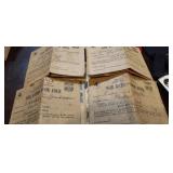 LOT OF VINTAGE WAR RATIONS BOOKS, +