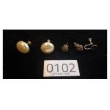 (2) PAIRS STERLING SILVER EARRINGS + 1