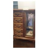 JEWELRY BOX WITH ESTATE JEWELRY