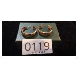PAIR OF 10K GOLD EARRINGS