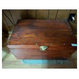 WOODEN TRUNK *NO CONTENTS
