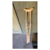 WOODEN CRUTCHES