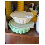 (2) TUPPERWARE JELLO MOLDS