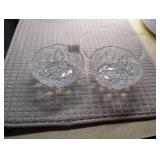 (2) GLASS SERVING BOWLS