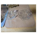 (2) GLASS SERVING DISHES