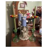 CANDLE HOLDERS *HAS CRACKED BOTTOM