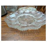 GLASS DEVILED EGG HOLDER