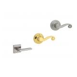 Lot of 3 - Kwikset Door Knobs or Lock Sets, Lido P
