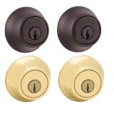 Lot of 4.5 - Kwikset Deadbolts, Polished Brass Mod
