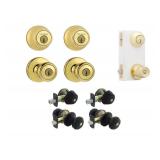 Lot of 3 - Kwikset and Defiant Door Knob Sets, Kwi