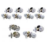 Lot of 4 - Defiant Door Knob Sets, Stainless Steel