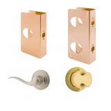 Lot of 4 - Door Related Items, Prime Line Brass Ba