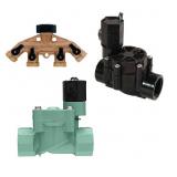 Lot of 7 - Lawn Sprinkler Items, Rain Bird 3/4 in.