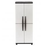 HDX 27 in. W 4 Shelf Plastic Multi-Purpose Cabinet