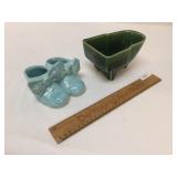 Lot of 2 Ceramic Planters, McCoy and Other, Vintag