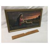 Print, Jesus with the Lambs, Vintage or Antique