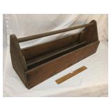 Carpenters Tool Box, Wood or Wooden, Vintage