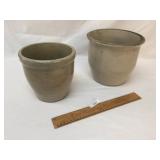 Lot of 2 Crocks, Vintage or Antique