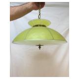 Hanging Light Fixture or Lamp, Lemon Yellow Color,