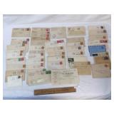 Lot of +/- 45 Envelopes, Stamps or Ephemera
