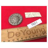 WWII Era German Nazi Wound Badge, Silver