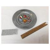 Pewter Plate Presented to Brigadier General Joseph