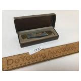 Folding Knife, Eagle Motif, in Original Box