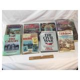 Lot of 8 Civil War Related Books, Large
