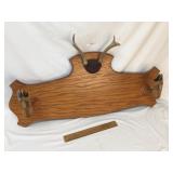 Deer Antler and Hoof Coat or Hat Rack, Vintage