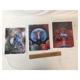 Lot of 3 Prints by Rex A. Begaye, Artist Signed