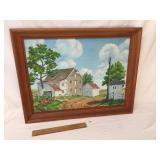 Original Oil on Canvas Art Painting by Charles D.