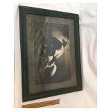 Print, Horses in Lightning Storm, Antique