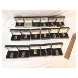 Lot of 17 Gideon Studio New York Money Clips, Tie