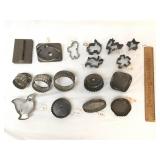 Lot of 17 Cookie Cutters, Vintage or Antique