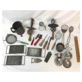 Lot of 23 Kitchen Tools or Utensils, Vintage or An