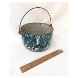 Graniteware Pot or Enamelware Bucket, Vintage or A