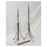 Lot of 2 Lightning Rods or Arrestors, Vintage or A
