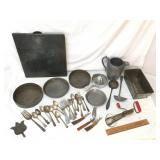 Lot of 30+ Kitchen Items, Vintage or Antique