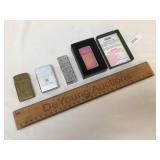 Lot of 3 Zippo Lighters and 1 Other