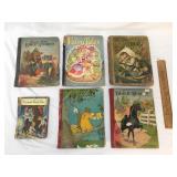 Lot of 6 Childrens Books, Antique