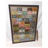 Lot of 50 Bicycle License Plates, 1950