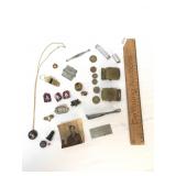 Lot of 25+ Items, US Military Pins, Insignia, Buck