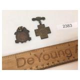 Lot of 2 Pins or Insignia, Cuba and US Military