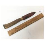 Obsidian Indian Knife, Artist Signed, Vintage